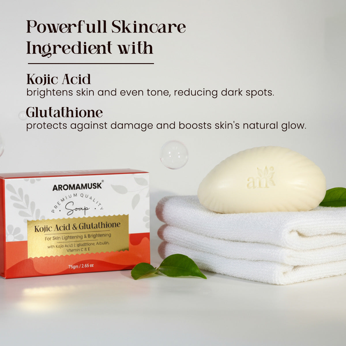 Kojic Acid 1% Soap with Glutathione AromaMusk Kojic Acid 1% Soap with Glutathione AromaMusk