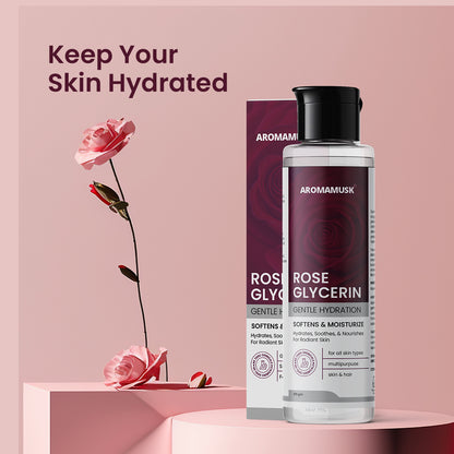 Rose Glycerine For Soft And Moisturize Skin, 125ml