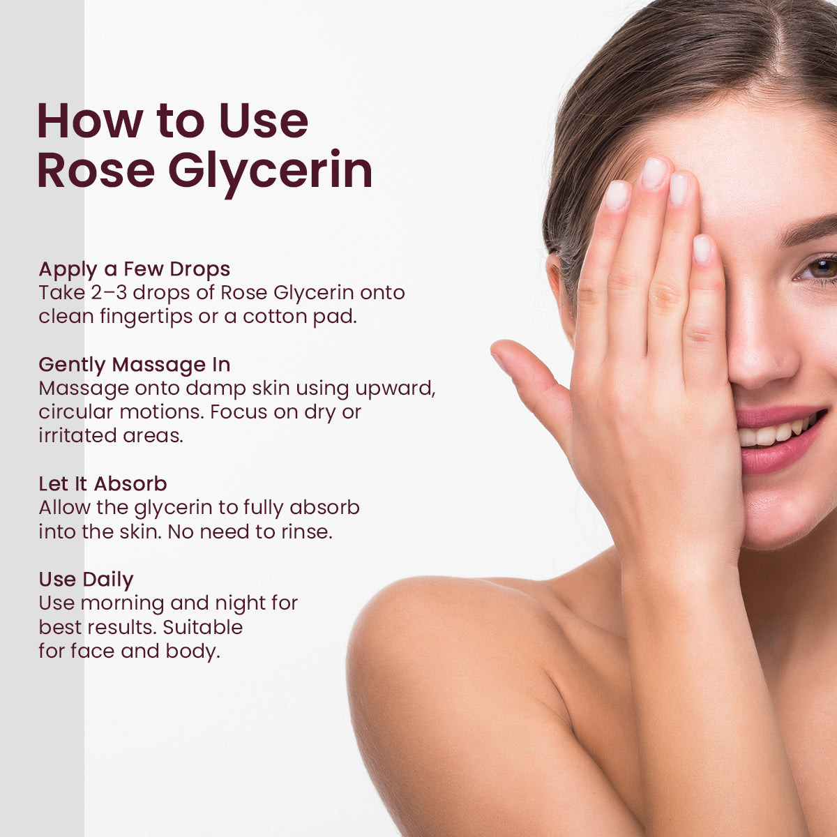 Rose Glycerine For Soft And Moisturize Skin, 125ml