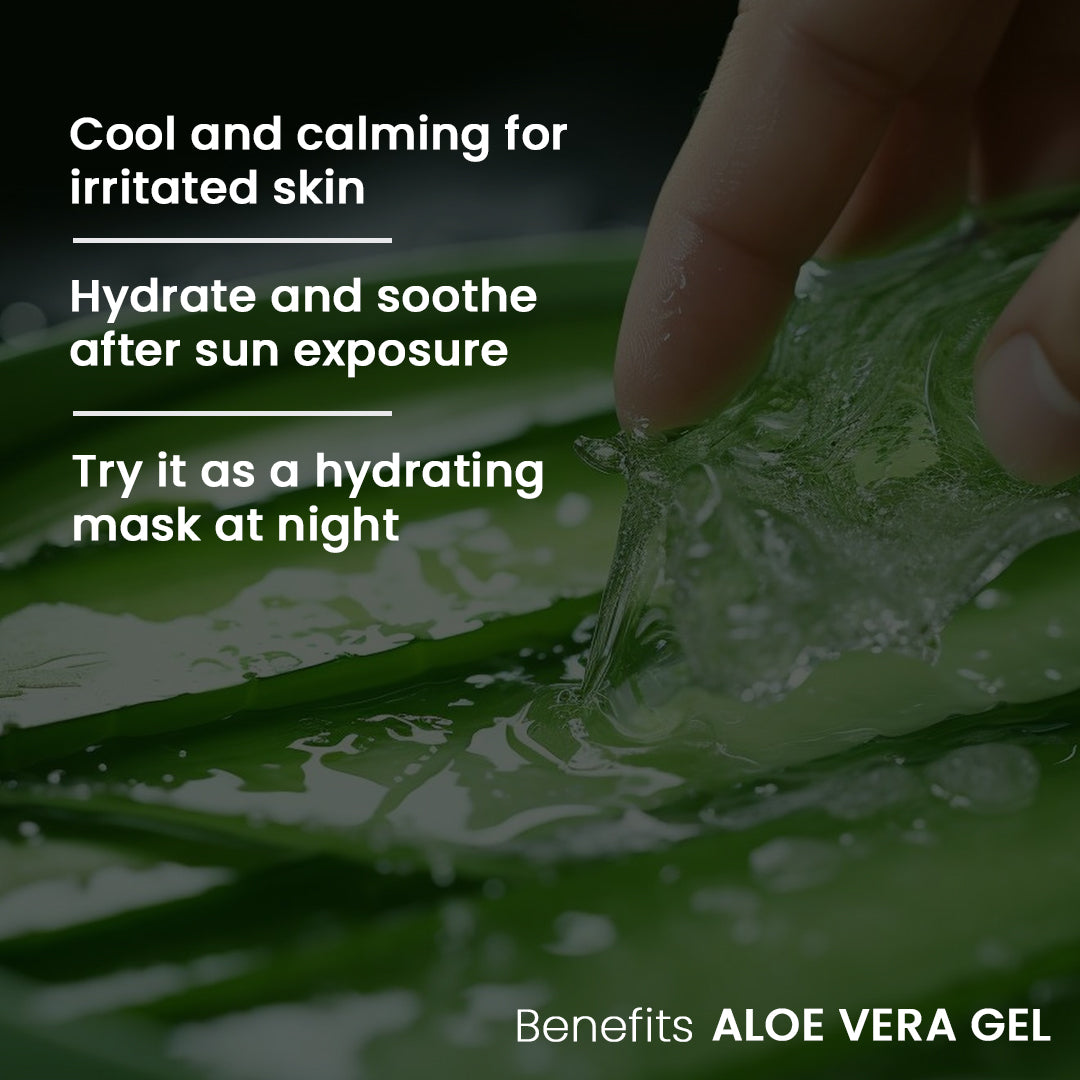 Aloe Vera Gel For Face, with Pure Aloe Vera & Vitamin E for Skin and Hair - 200ml