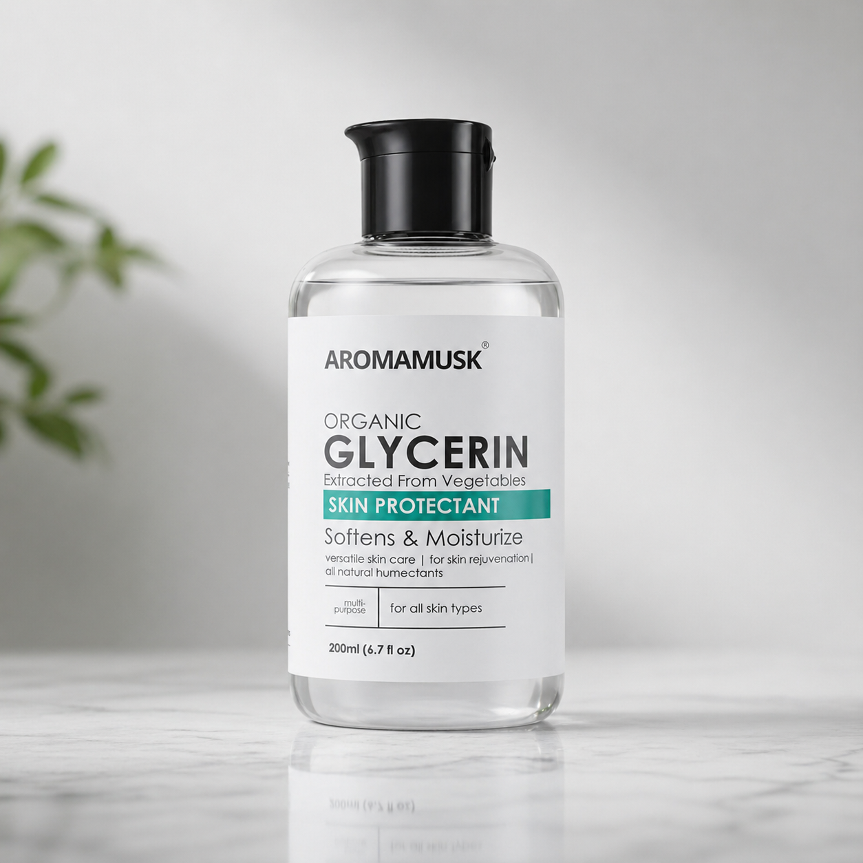 Organic And Pure Vegetable Glycerine For Face, 200ml
