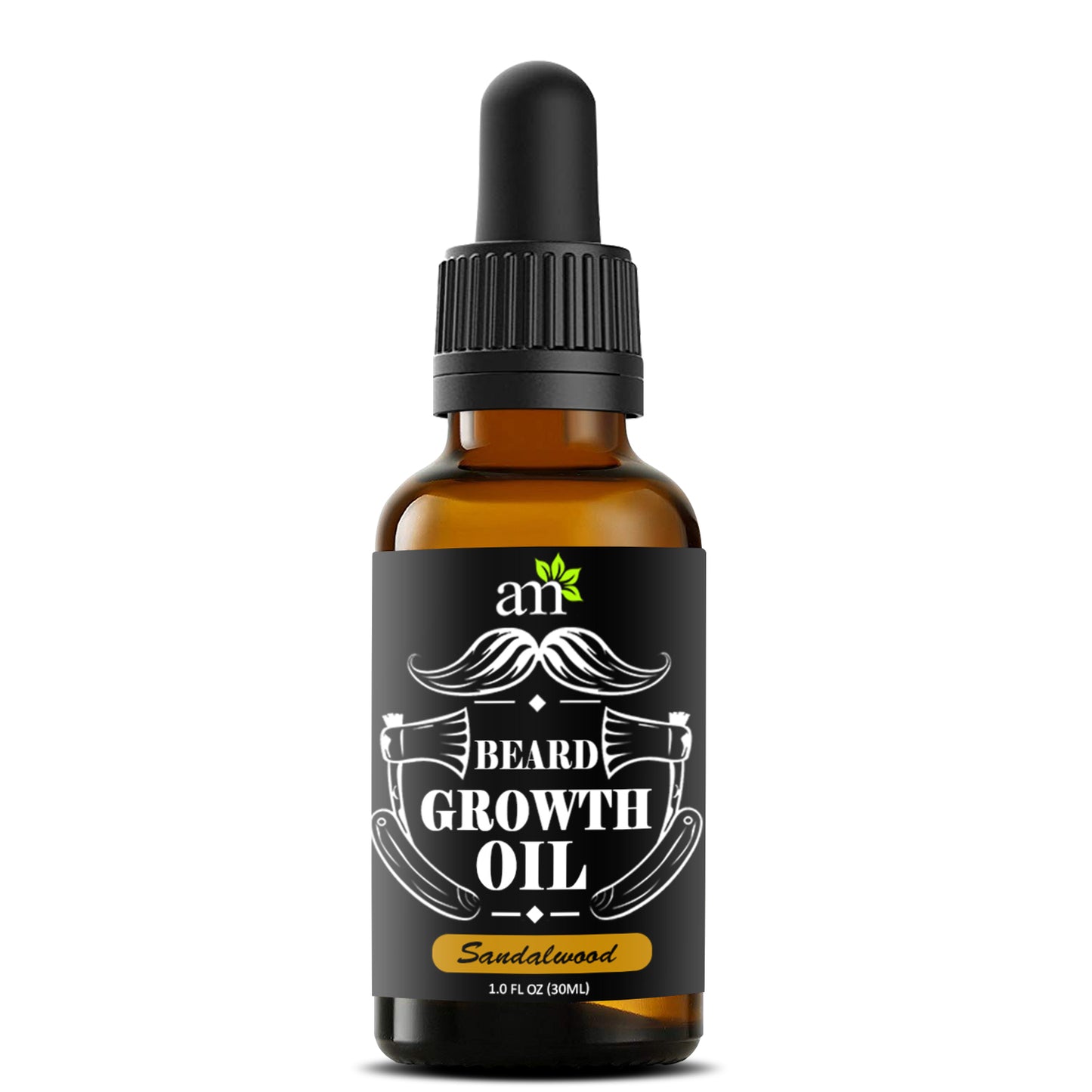 100% Natural Beard & Hair Growth Oil - Sandalwood, 30ml